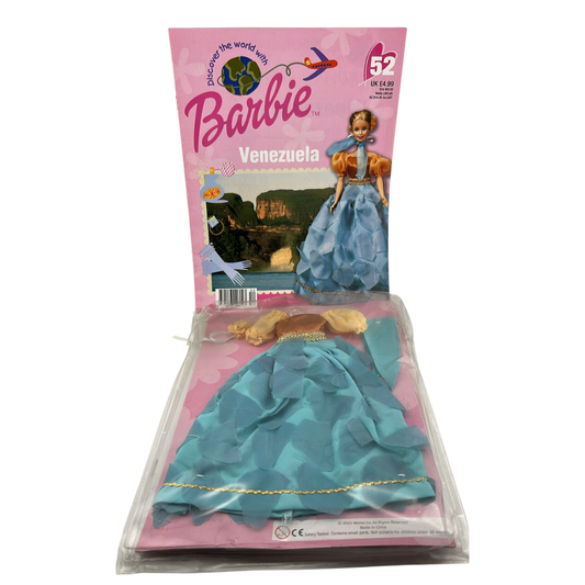 Barbie Discover The World With Barbie Venezuela issue #52 magazine & outfit