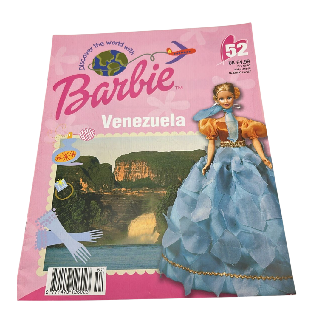 Barbie Discover The World With Barbie Venezuela issue #52 magazine & outfit