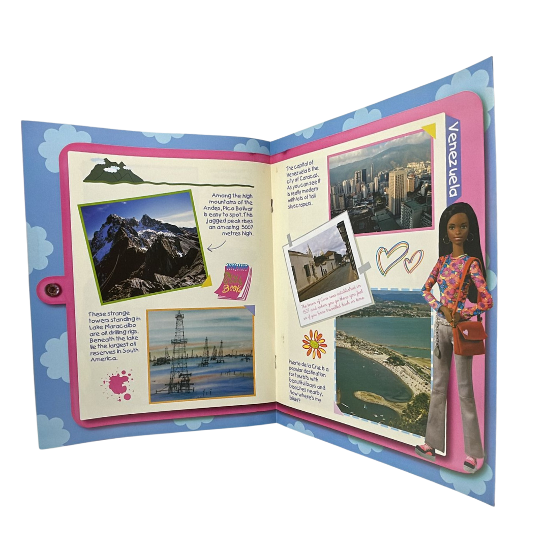 Barbie Discover The World With Barbie Venezuela issue #52 magazine & outfit