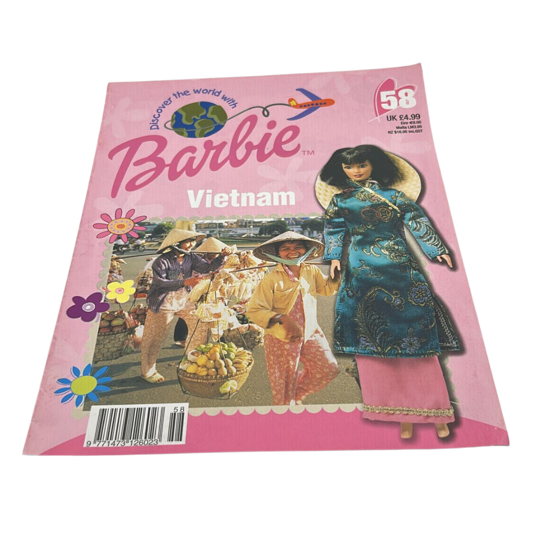 Barbie Discover The World With Barbie Vietnam issue #58 magazine & outfit