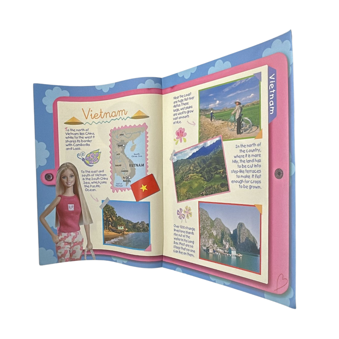 Barbie Discover The World With Barbie Vietnam issue #58 magazine & outfit