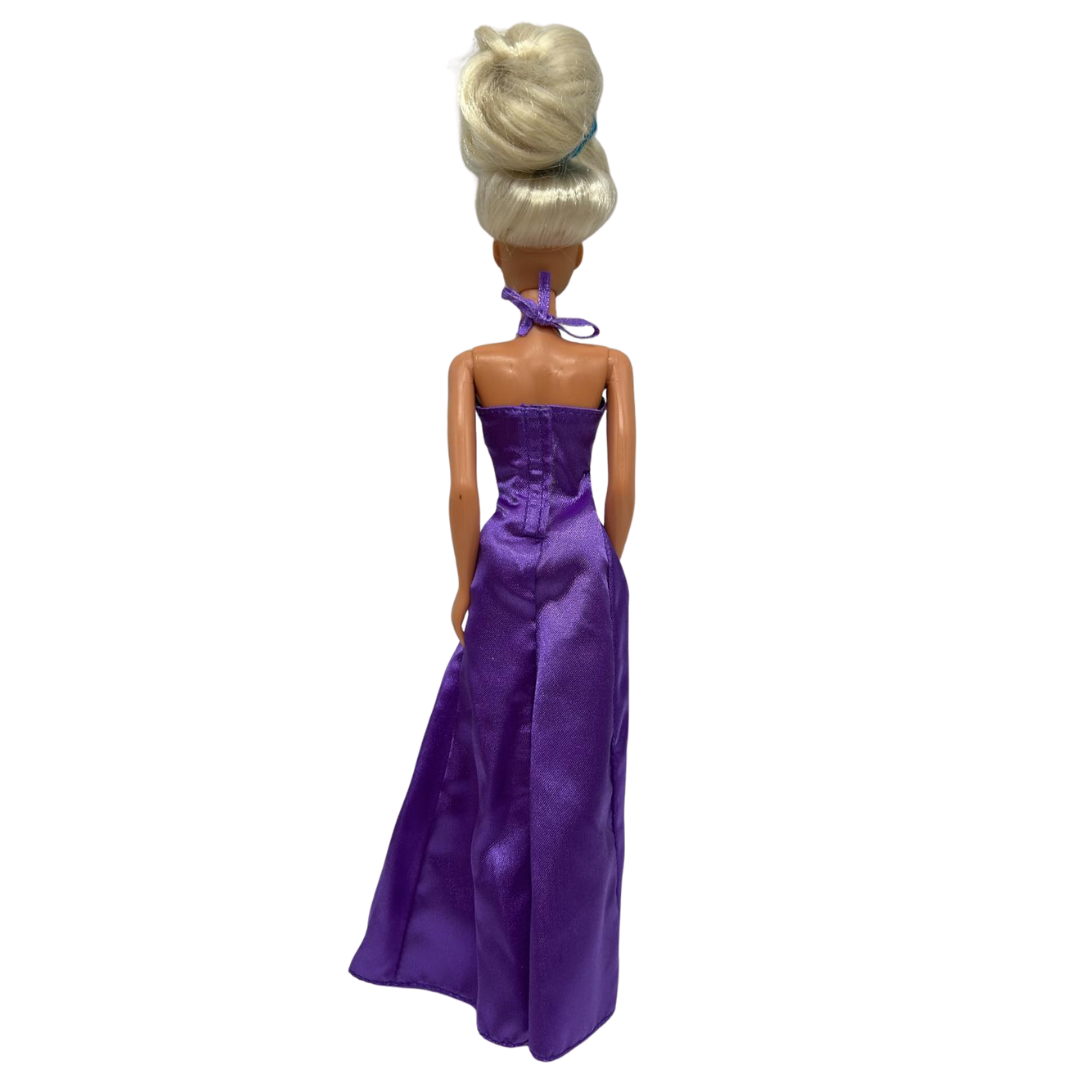 Barbie 1994 genuine doll by Hasbro in purple datenight dress