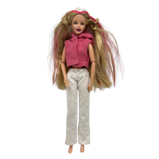 Barbie 1998 genuine doll by Mattel in clothign shown made in Indonesia