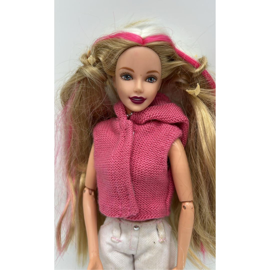 Barbie 1998 genuine doll by Mattel in clothign shown made in Indonesia
