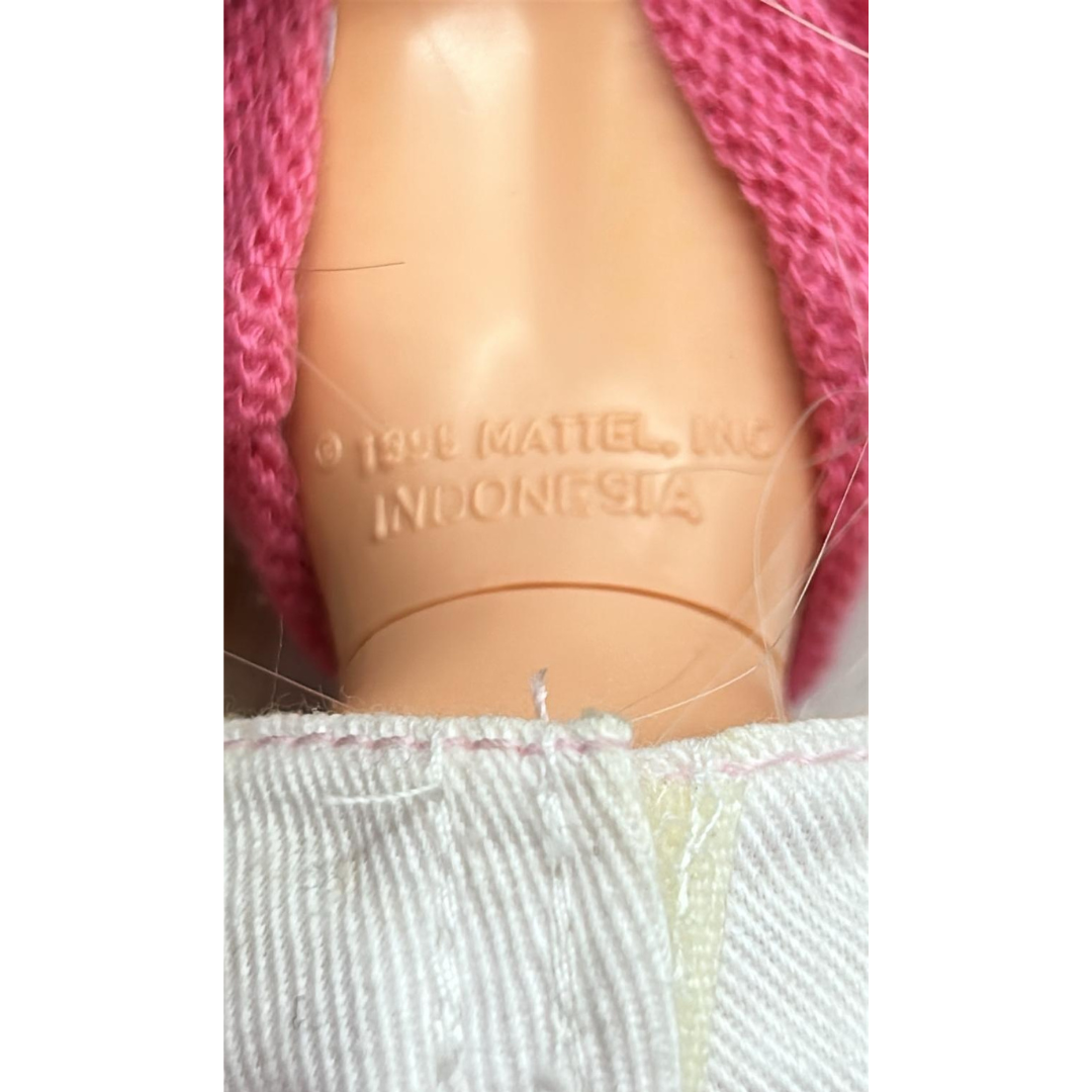 Barbie 1998 genuine doll by Mattel in clothign shown made in Indonesia