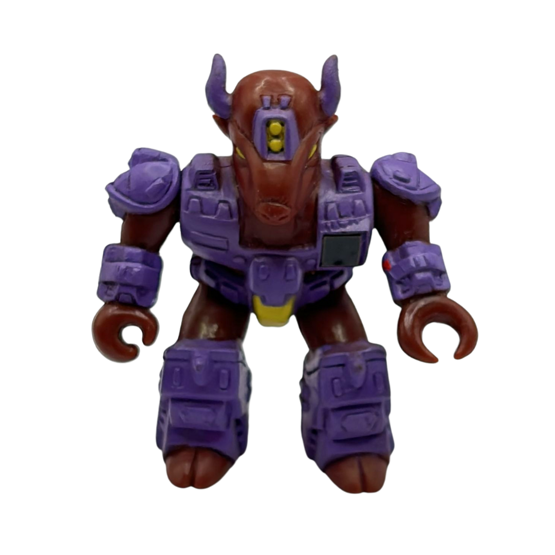 Battle Beasts Bloodthirsty Bison complete & working rub (wood) by Hasbro 304A