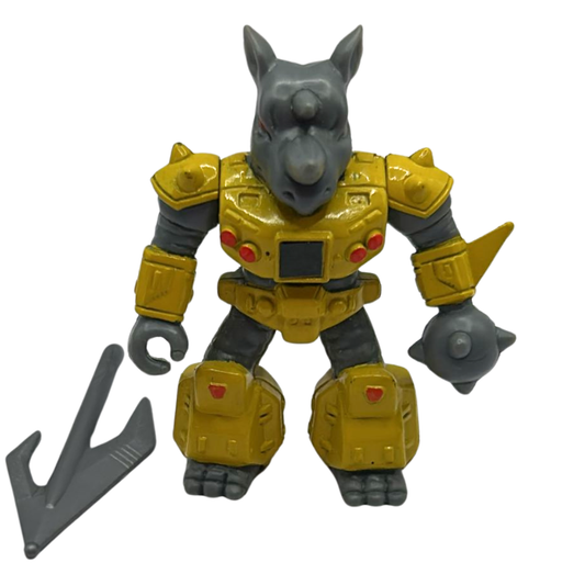 Battle Beasts Hare Rocky Rhino complete & working rub (fire) by Hasbro 303A