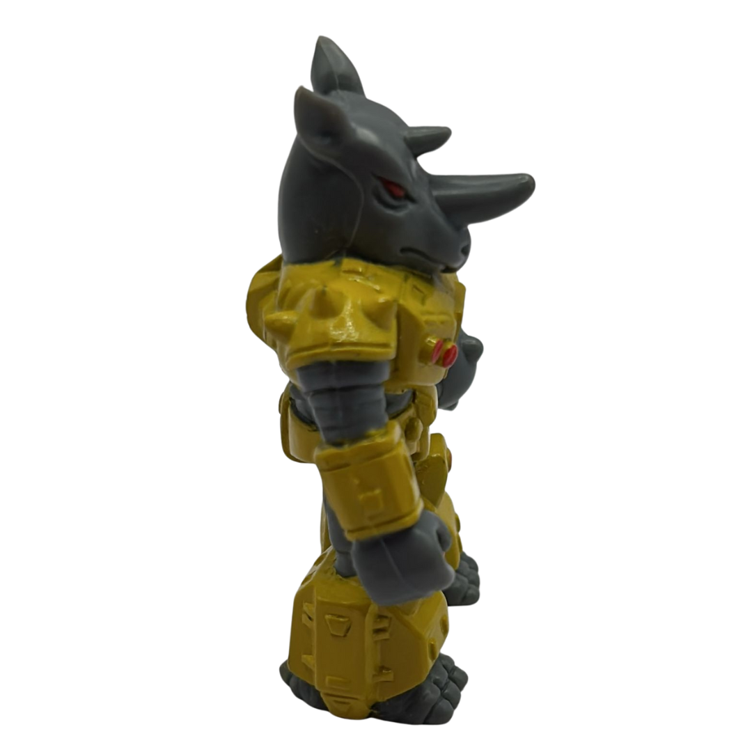 Battle Beasts Hare Rocky Rhino complete & working rub (fire) by Hasbro 303A