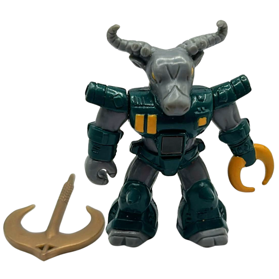 Battle Beasts Romain Buffalo complete & working rub (wood) by Hasbro 306A