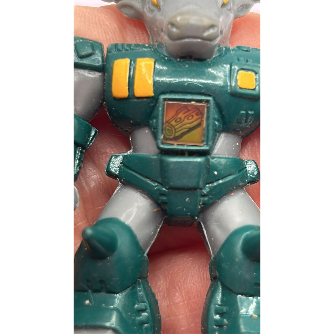 Battle Beasts Romain Buffalo complete & working rub (wood) by Hasbro 306A