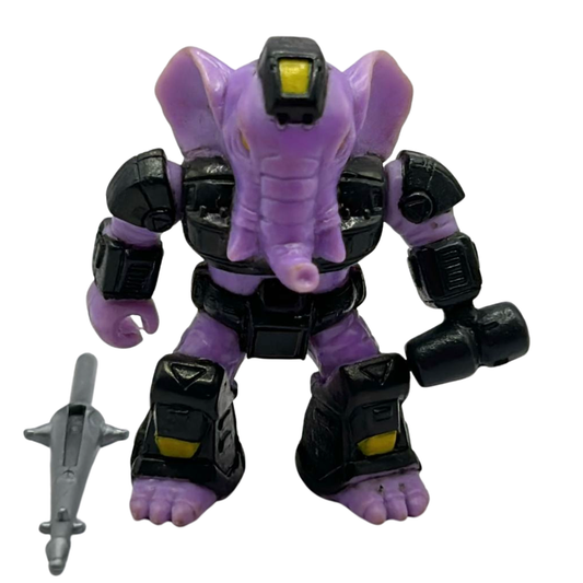 Battle Beasts Sledgehammer Elephant complete & NON working rub by Hasbro 308A