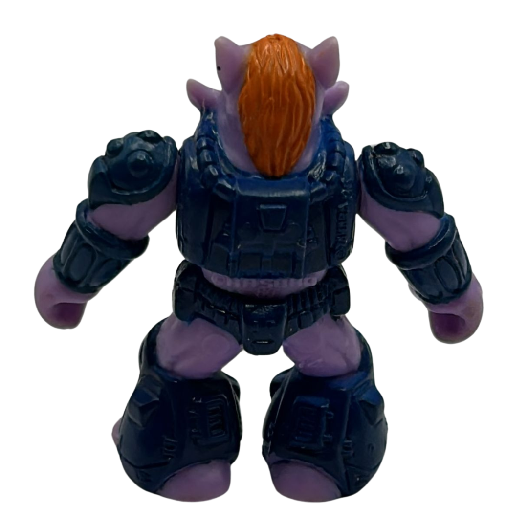 Battle Beasts Swiny Boar with working rub (wood) by Hasbro 321A