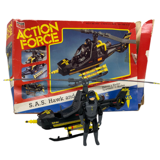 Palitoy Action Force SAS Hawk and Blades Helicopter with box 650