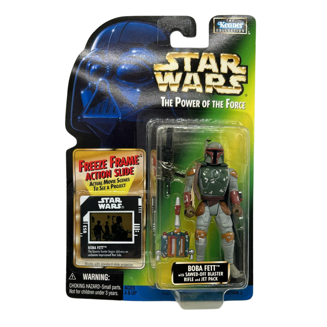 POTF Star Wars Boba Fett Freeze Frame MOC carded