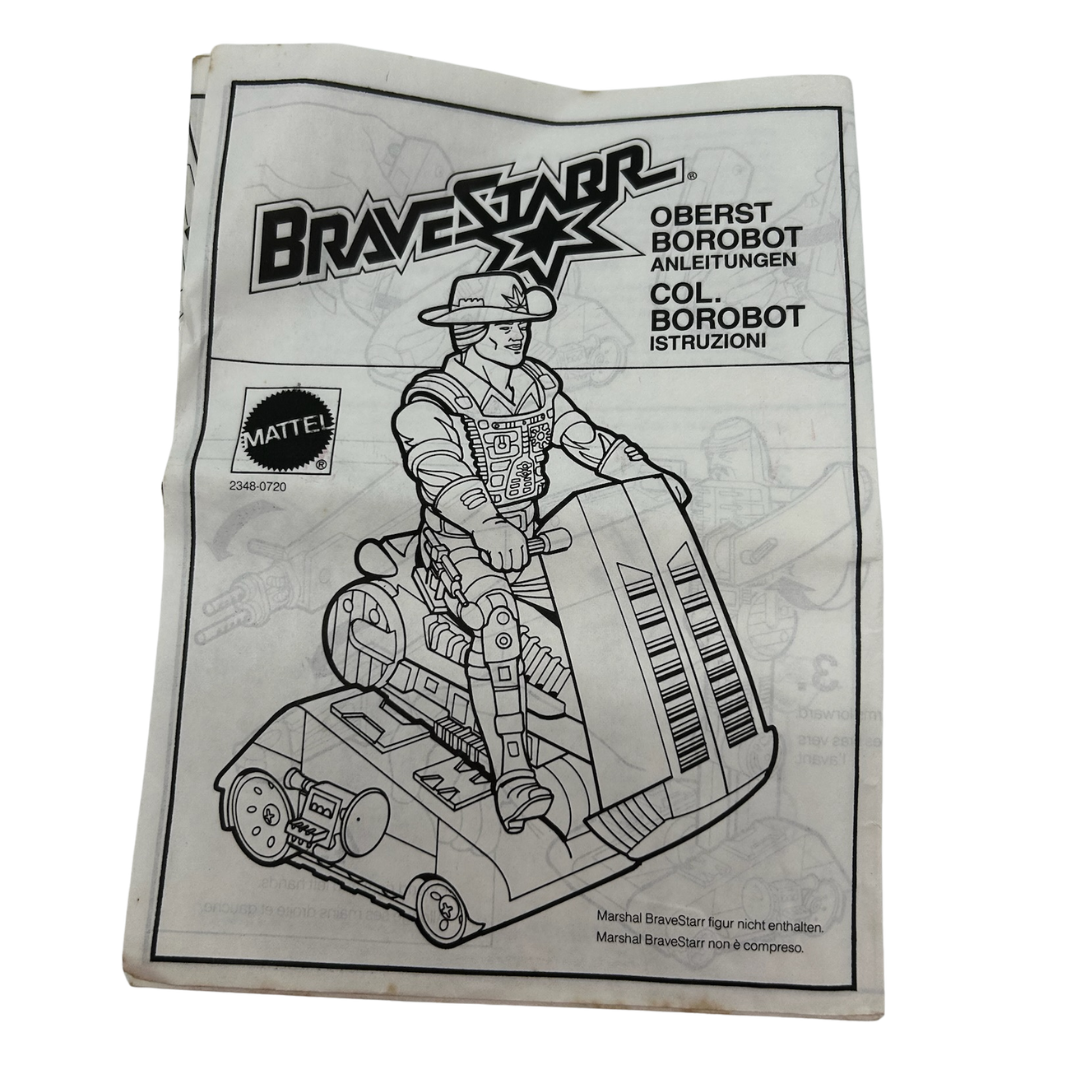 Bravestarr Colonel Borobot figure instructions sheet 300
