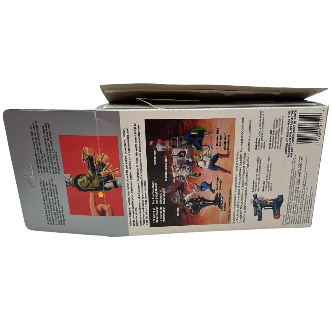 Bravestarr Tex Hex complete in opened box with bubble by Mattel