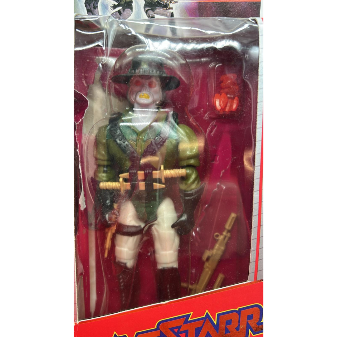 Bravestarr Tex Hex complete in opened box with bubble by Mattel