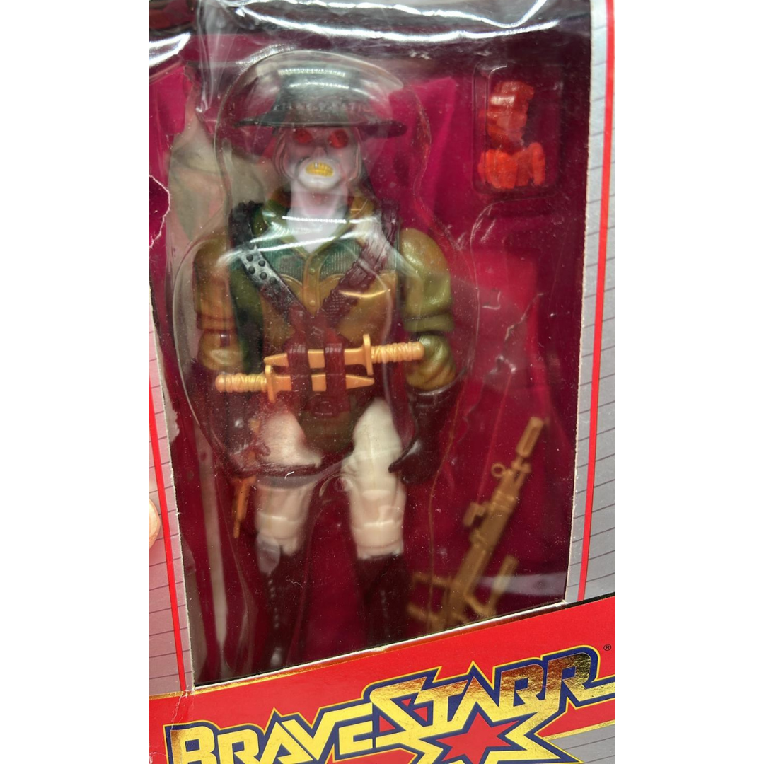 Bravestarr Tex Hex complete in opened box with bubble by Mattel