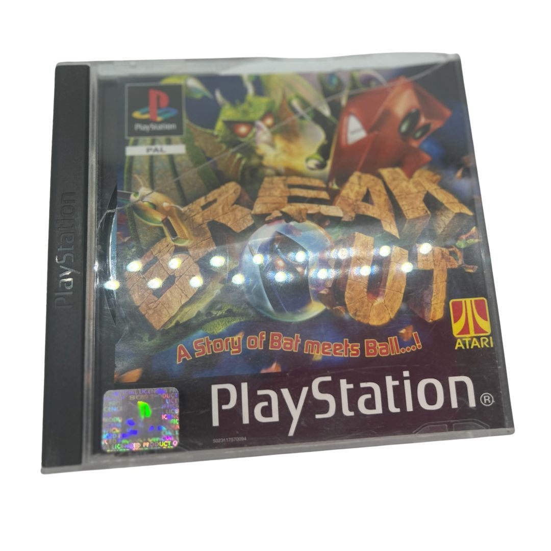 Breakout PS1 Sony PlayStation 1 Game - With Manual
