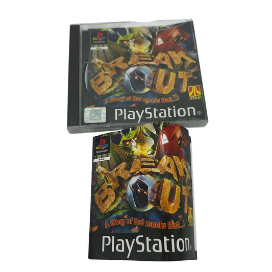 Breakout PS1 Sony PlayStation 1 Game - With Manual