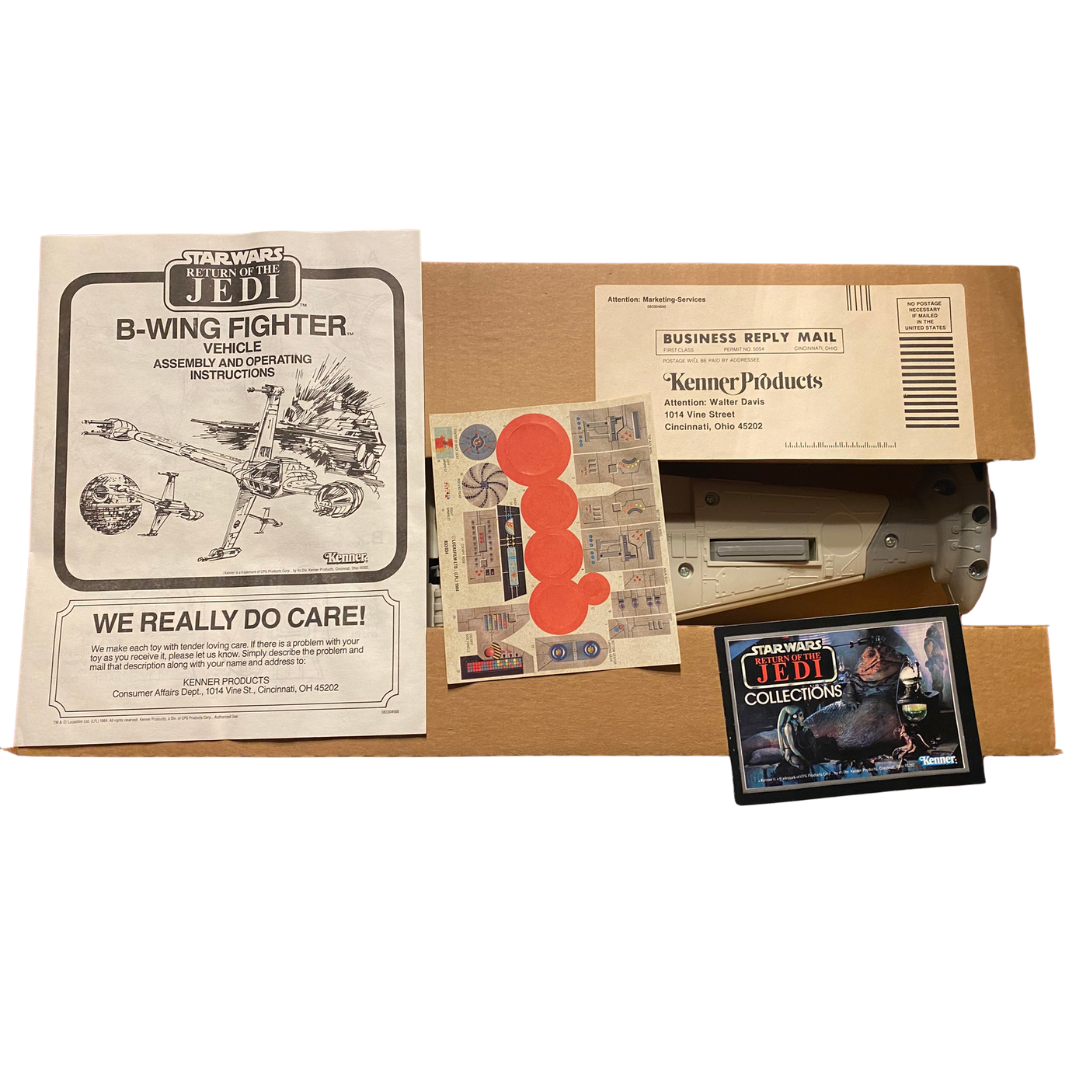 Vintage Star Wars B-Wing / B Wing vehicle complete boxed & with inserts