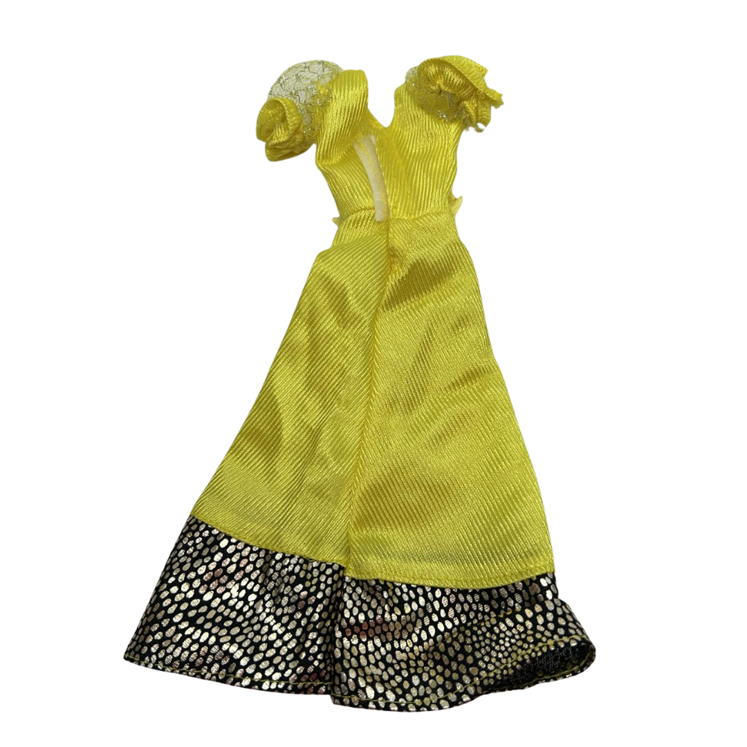 Barbie yellow dress for vintage Barbie doll 36