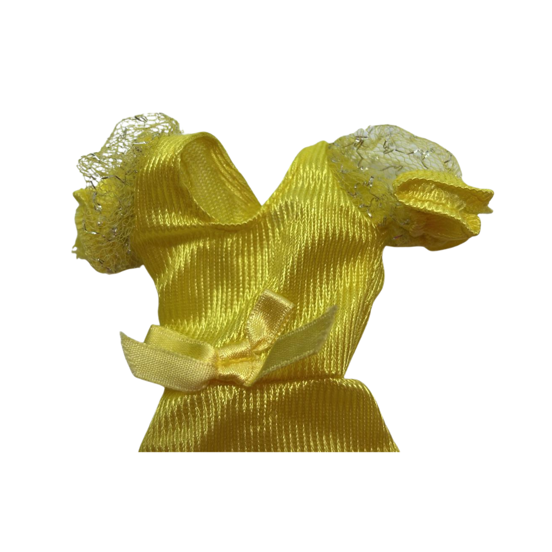 Barbie yellow dress for vintage Barbie doll 36