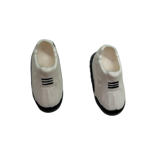 Barbie shoes white sneakers, trainers with black soles 433