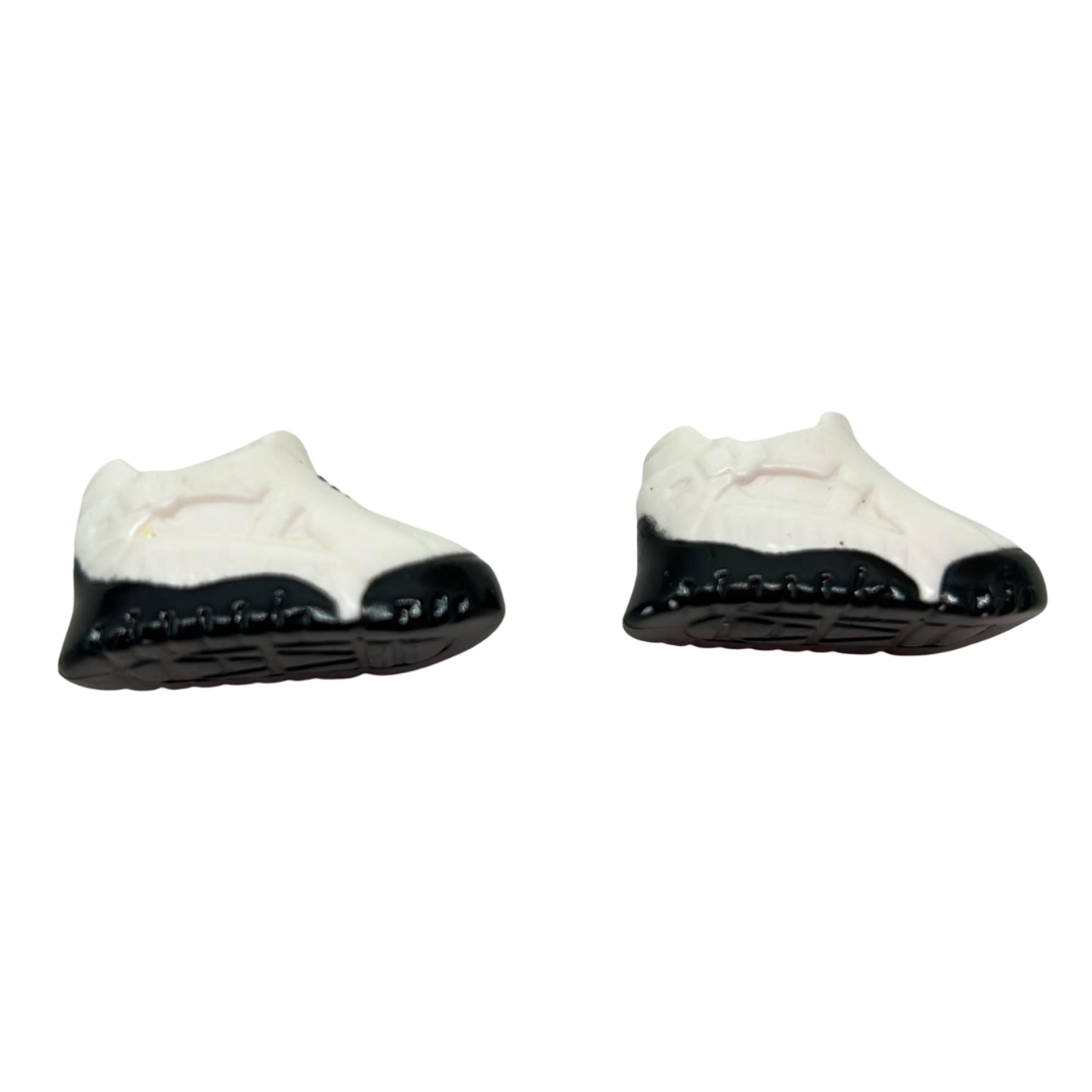 Barbie shoes white sneakers, trainers with black soles 433