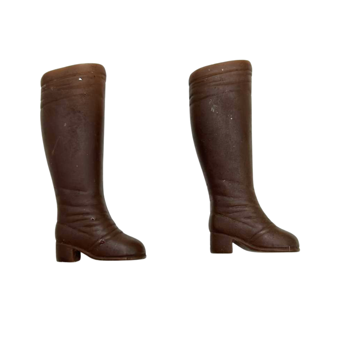 Sindy 1976 Dark Brown Doll Riding Boots (Pedigree Sindy) 433