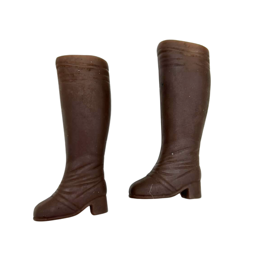 Sindy 1976 Dark Brown Doll Riding Boots (Pedigree Sindy) 433