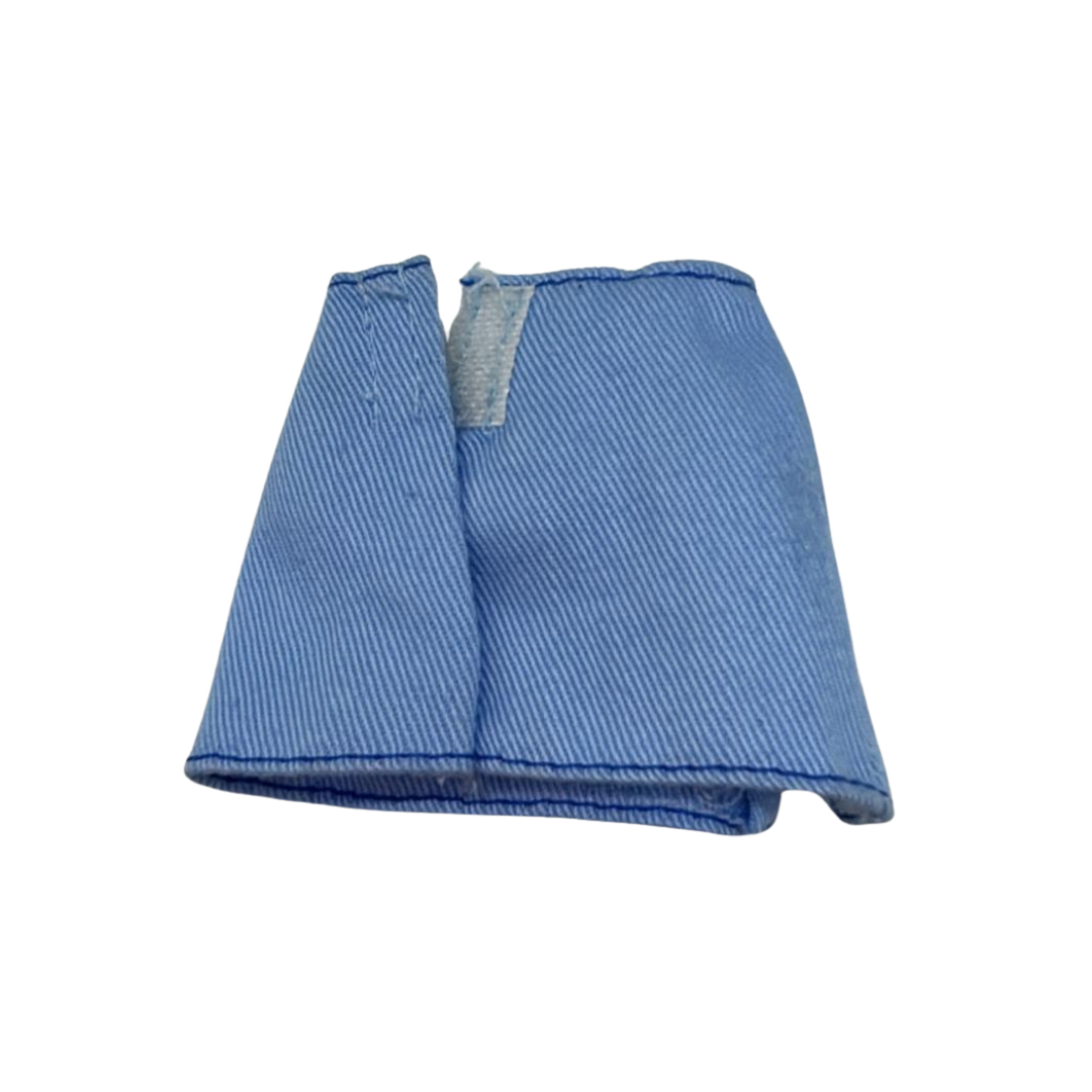 Barbie Fashion Fever Light Blue Modern Denim Skirt Butterfly Theme by Mattel 464