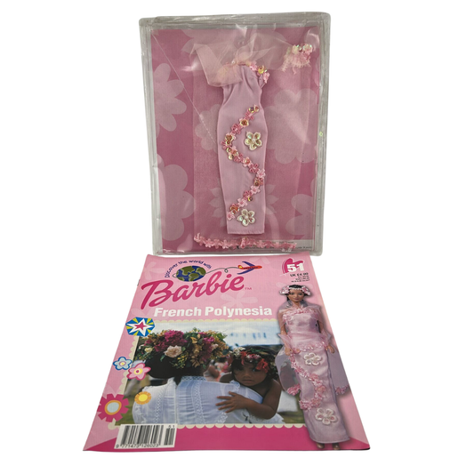 Barbie Discover The World With Barbie French Polynesia issue #51 magazine & outfit