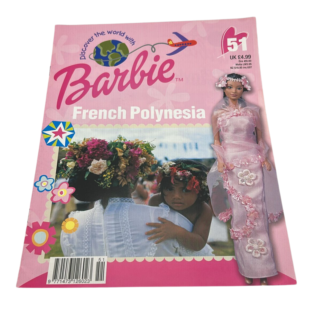 Barbie Discover The World With Barbie French Polynesia issue #51 magazine & outfit