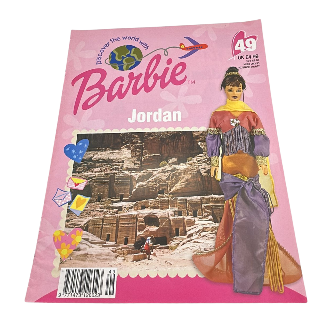 Barbie Discover The World With Barbie Jordan issue #49 magazine & outfit