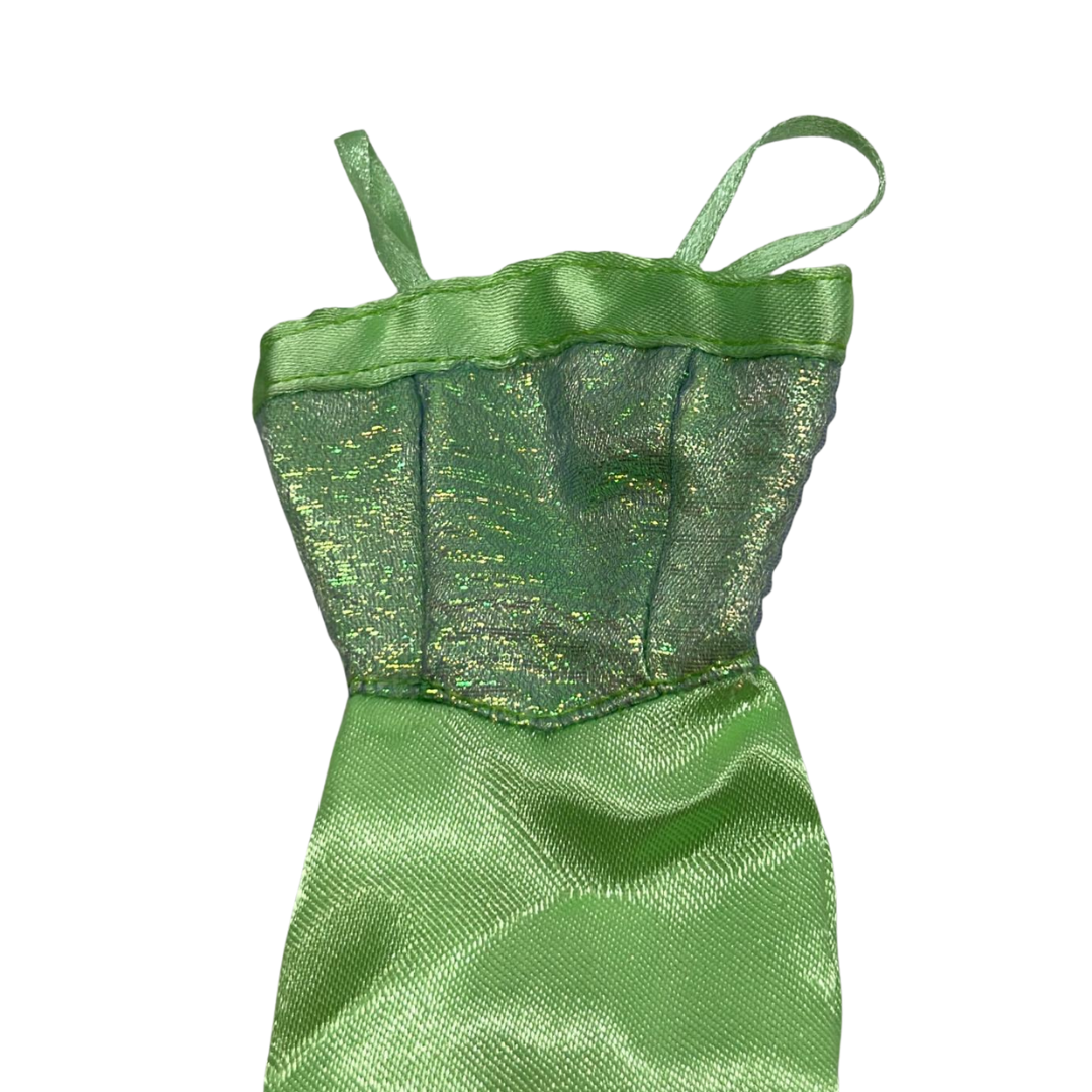 Barbie Fabulous Fashions Avenue Green Gala Satin Dress Doll Clothing Mattel 362