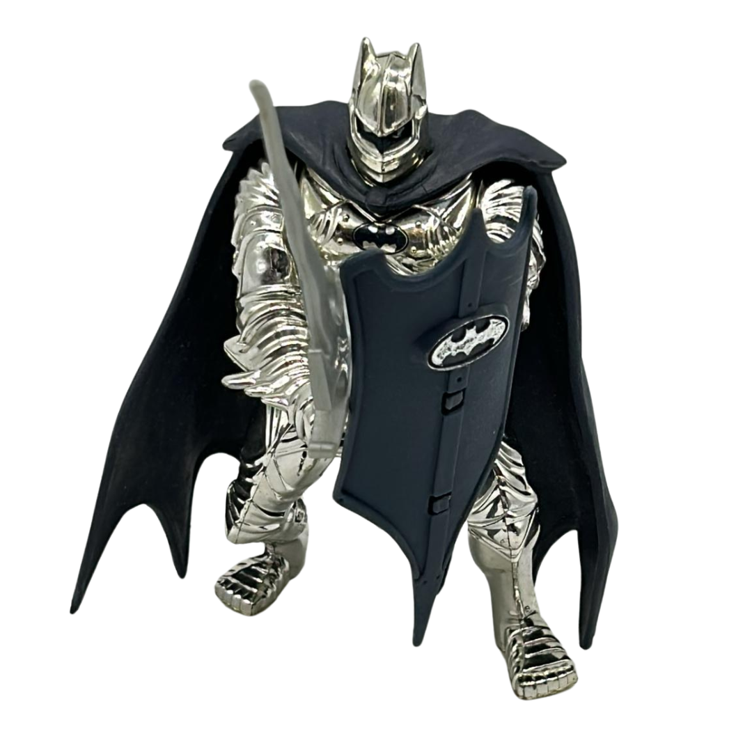 Legends of Batman SILVER KNIGHT Deluxe Metallic Armor Kenner 1995