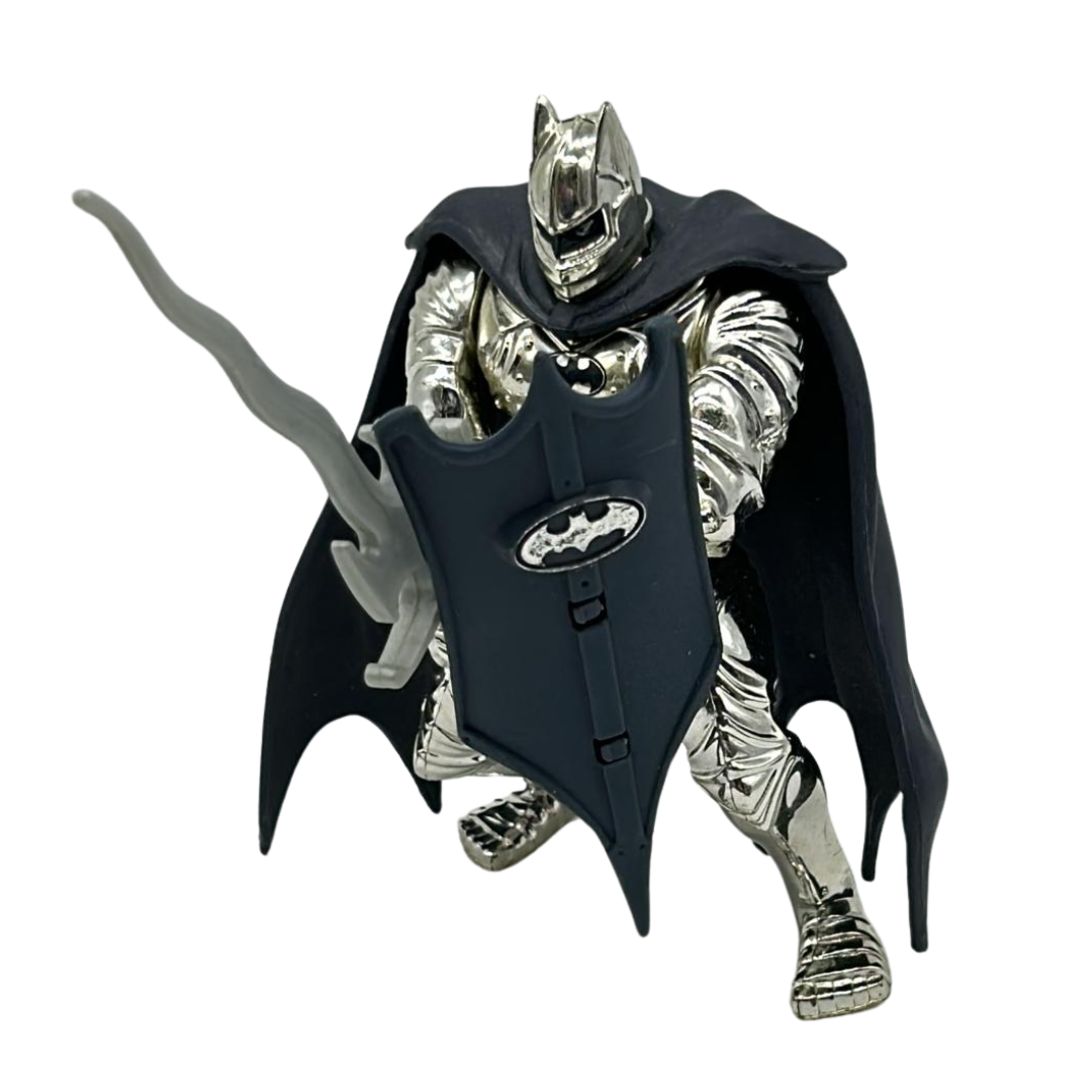 Legends of Batman SILVER KNIGHT Deluxe Metallic Armor Kenner 1995