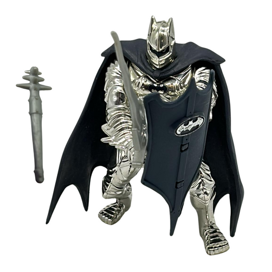 Legends of Batman SILVER KNIGHT Deluxe Metallic Armor Kenner 1995