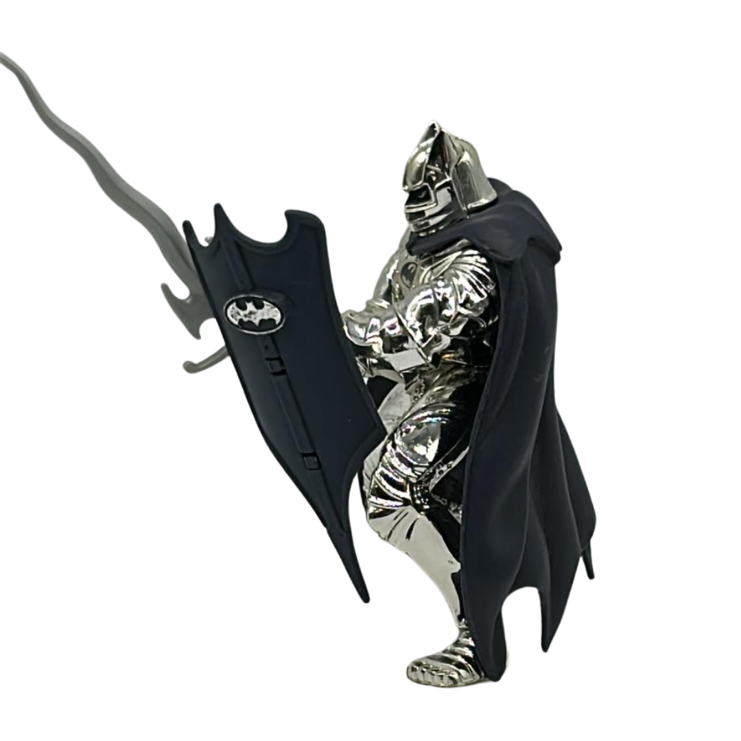 Legends of Batman SILVER KNIGHT Deluxe Metallic Armor Kenner 1995