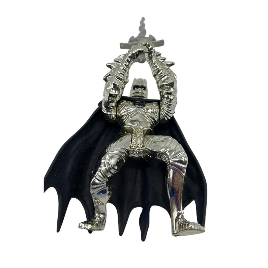 Legends of Batman SILVER KNIGHT Deluxe Metallic Armor Kenner 1995