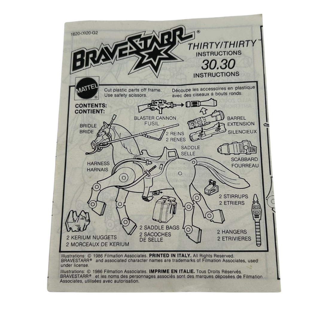 Bravestarr 30 / 30 Horse complete with box & instructions by Mattel