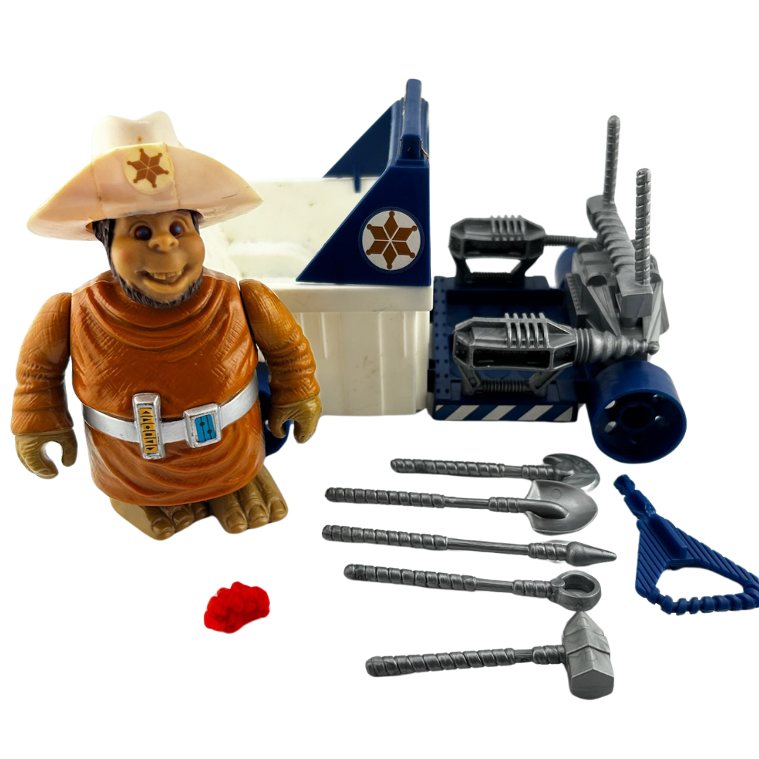 Bravestarr Deputy Fuzz & Prairie Rocket near complete figure by Mattel 296