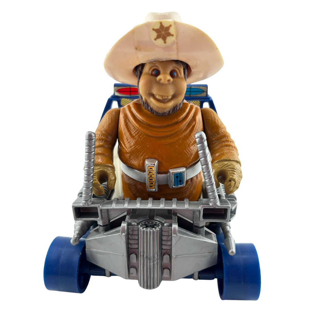 Bravestarr Deputy Fuzz & Prairie Rocket near complete figure by Mattel 296