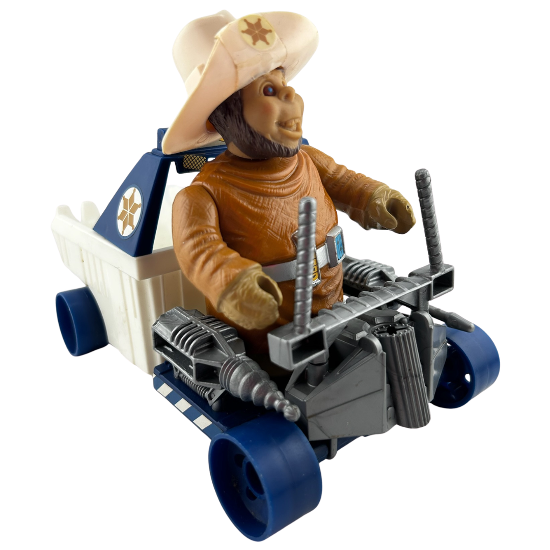 Bravestarr Deputy Fuzz & Prairie Rocket near complete figure by Mattel 296