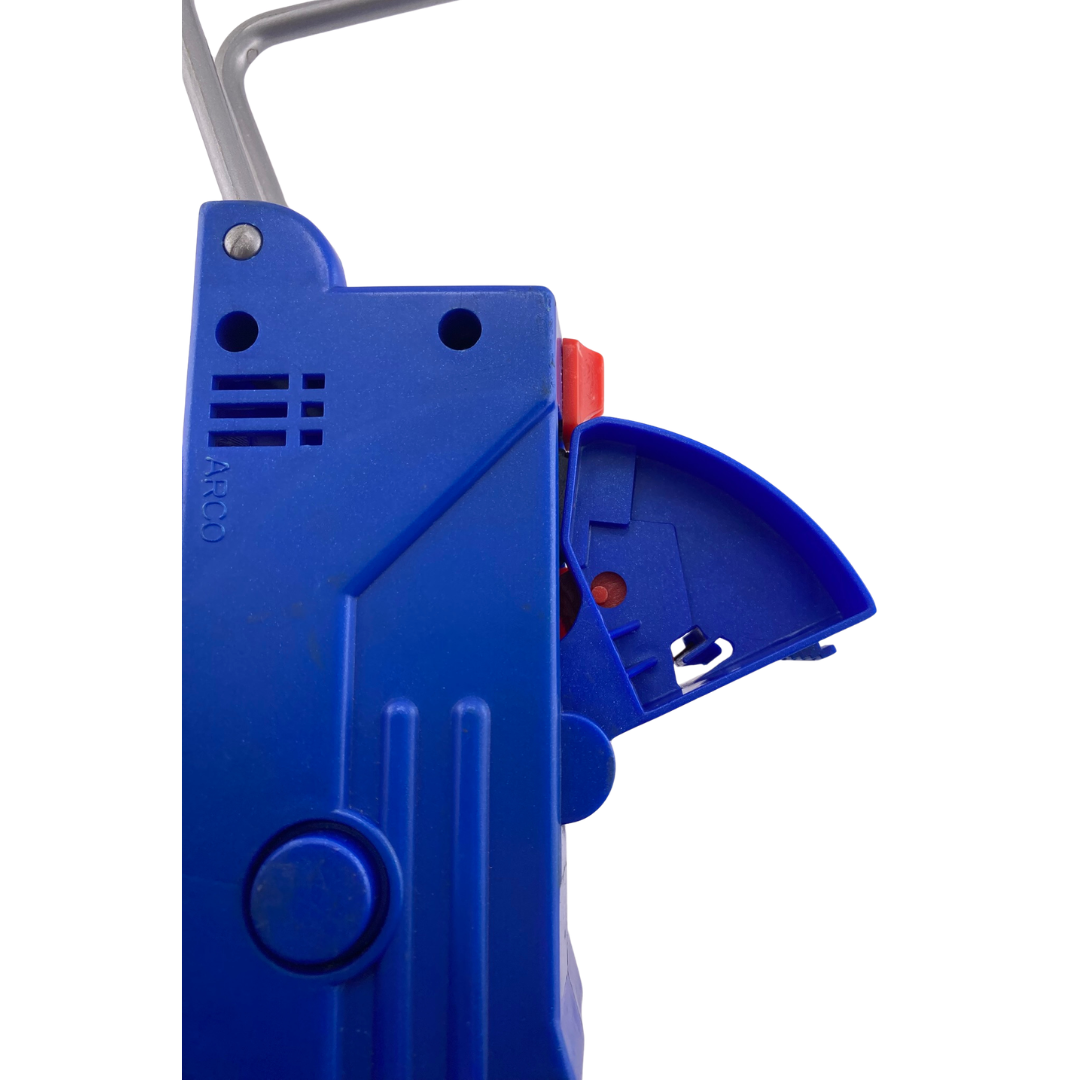 Bravestarr blue cap gun vintage toy in good condition uzi style wind gun