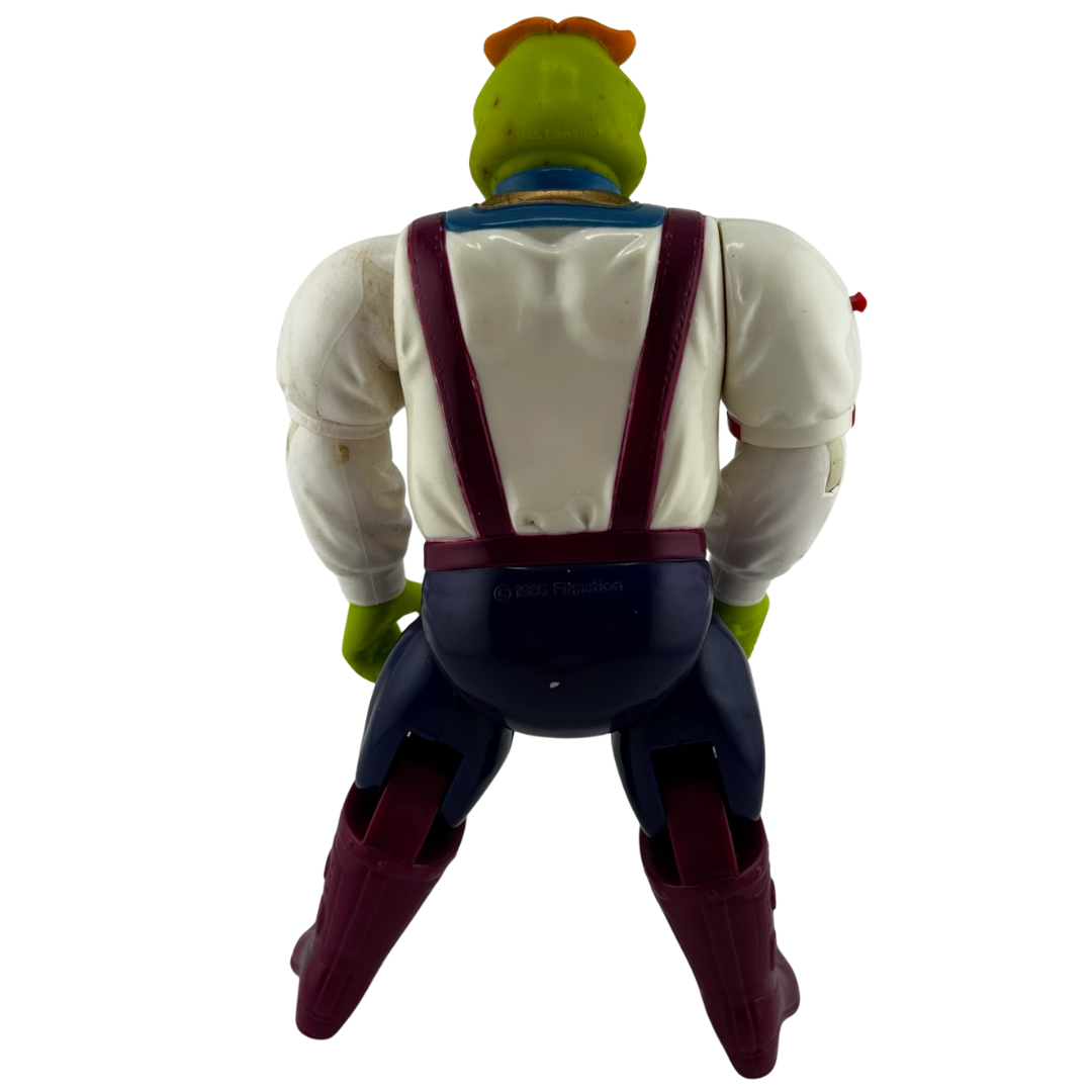 Bravestarr Handle Bar figure bartender with working action by Mattel Handlebar 292