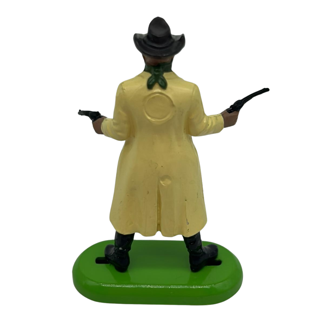 Britains 1971 Cowboy figure with stand holding two guns 463