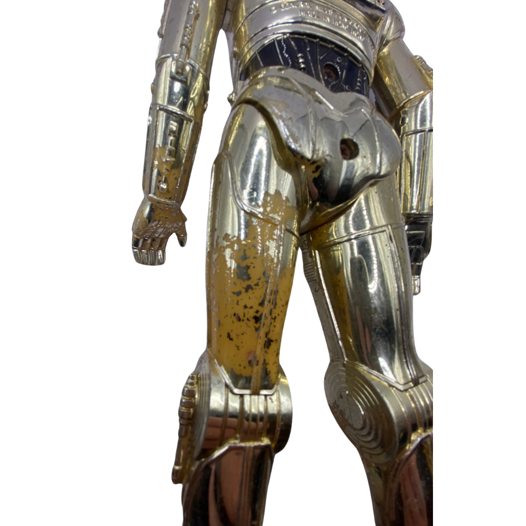 Vintage Star Wars, large figure C3PO, 12 inch play worn & paint loss