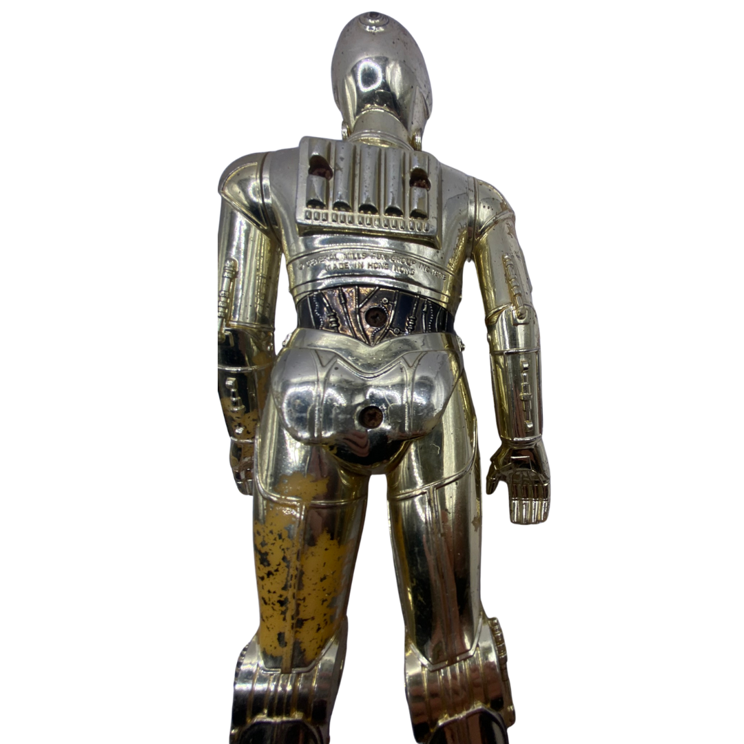 Vintage Star Wars, large figure C3PO, 12 inch play worn & paint loss